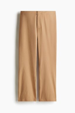 H&M - Women Beige Cropped Trousers