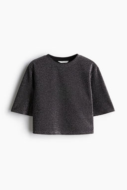 H&M - Women Black Short T-Shirt