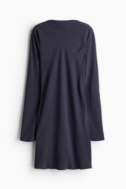 H&M - Women Blue Cowl-Back Dress