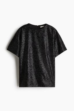 H&M - Women Black Sequined Top