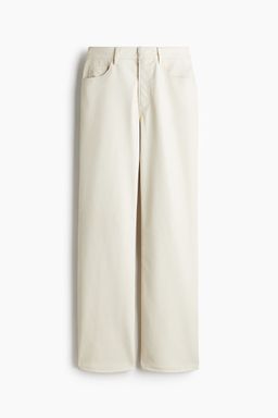 H&M - Women White Coated Trousers
