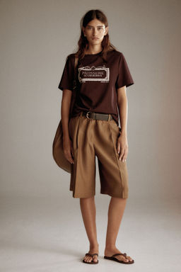 H&M - Women Multi-Color Motif-Detail T-Shirt