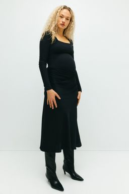 H&M - Women Black Mama Square-Neck Top