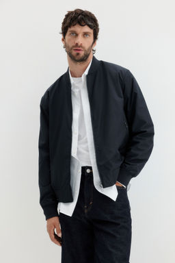 H&M - Men Blue Lightweight Bomber Jacket