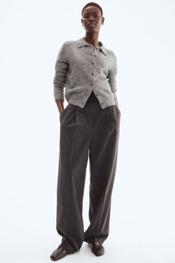 H&M - Women Grey Colla Cardigan