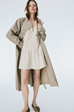 H&M - Women White Fla-Hem Dress