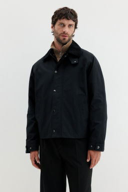 H&M - Men Black Waxed Cotton Jacket