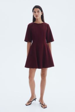 H&M - Women Red Waisted Twill Dress