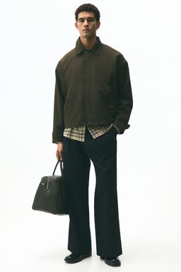 H&M - Men Black Loose Fit Trousers