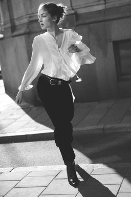 H&M - Women Black Velvet Maxi Skirt