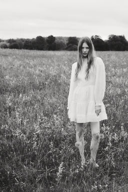 H&M - Women White Ladder-Lace-Detail Dress