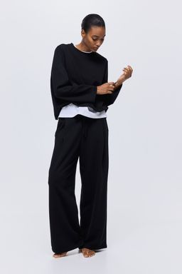 H&M - Women Black Interlock Top