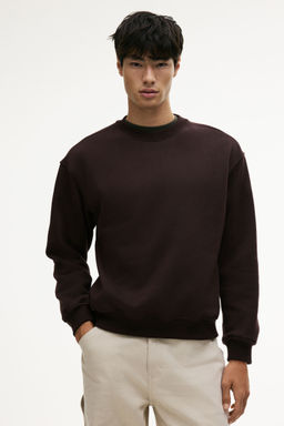 H&M - Men Brown Loose Fit Sweatshirt
