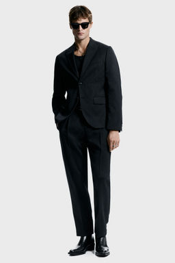 H&M - Men Grey Regular Fit Single-Breasted Jacket