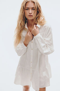 H&M - Women White Poplin Shirt Dress