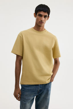 H&M - Men Yellow Loose Fit T-Shirt