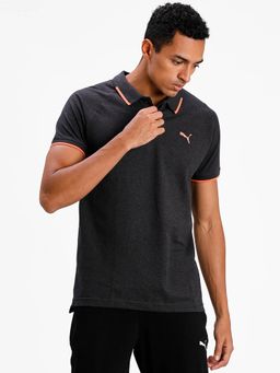 Puma - Pique Grey Polo T-shirt