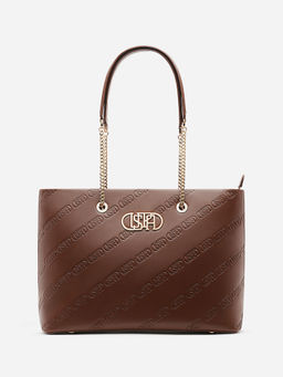 U.S. POLO ASSN. - Gale Tan tote Handbag with Solid Finish