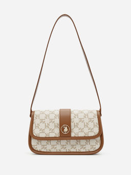 U.S. POLO ASSN. - Women Off White Trinity Sling Bag