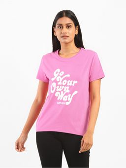 Levi's - Womens Purple Crew Neck T-Shirt (XS)