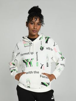 Puma - Classics Brand Love Women White Hoodie