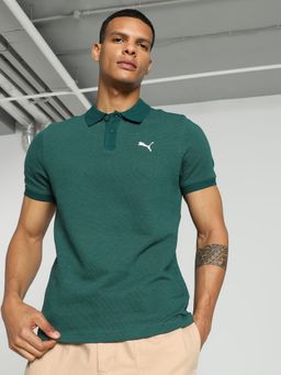 Puma - Jacquard 3T Men Green Polo T-Shirt