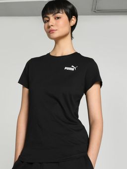 Puma - Essentials Small Logo Women Black T-Shirt