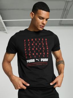 Puma - Box Graphic Men Black T-Shirt