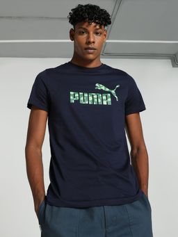 Puma - Ms Camo Graphic Men Blue T-Shirt