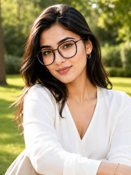 ROYAL SON - Square Men Women Spectacles Frame Blue Ray Cut Lens - SF0015-C1
