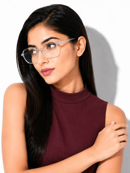 ROYAL SON - Polygon Men Women Spectacles Frame Blue Ray Cut Lens -SF0025-C4