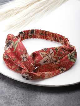 SHAYE - Women Floral Print Hairband with Knot detail