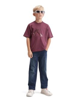 RARE ONES - Blue Cotton Blend Regular Fit Jeans