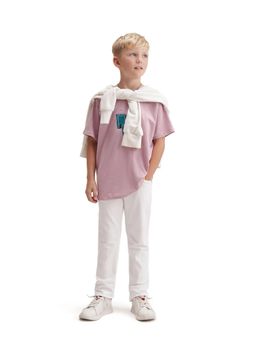 RARE ONES - White Cotton Blend Slim Fitjeans