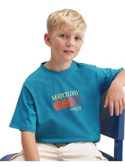 RARE ONES - Teal Graphic Printed Regular T-Shirt