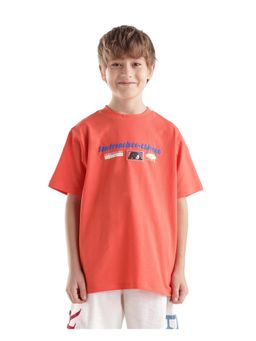 RARE ONES - Orange Graphic Printed Regular T-Shirt