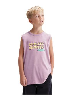 RARE ONES - Pink Graphic Printed Sleeveless T-Shirt