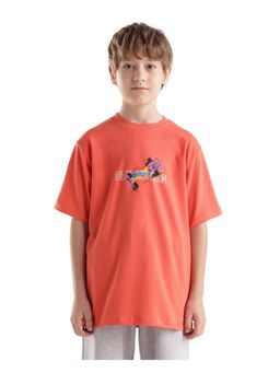 RARE ONES - Orange Graphic Printed Regular T-Shirt