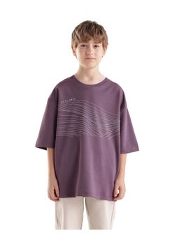 RARE ONES - Pink Placement Print Oversized T-Shirt