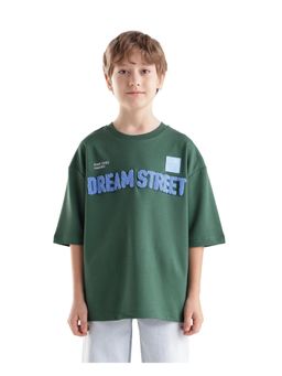 RARE ONES - Green Embroidered Oversized T-Shirt