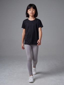UMILDO - Black Girls Activewear Workout Tees & Leggings Yoga Pants