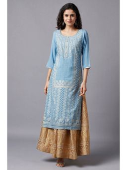 Aurelia - Blue Festive Ethnic Kurta