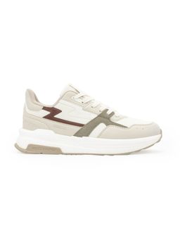 Red Tape - ETPU Men Colorblocked Off White and Maroon Lifestyle Sneakers