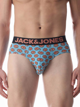 Jack & Jones - Men Printed Blue Brief