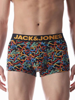 Jack & Jones - Men Printed Black Trunk