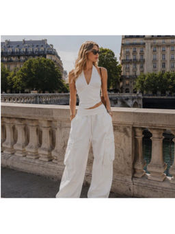 Loveable Creations By Muskan - Elan White Co-ord Set
