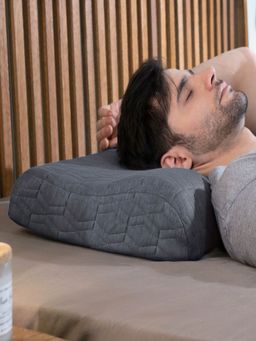 The White Willow - Standard Cervical Pillow Grey (Pack of 2)