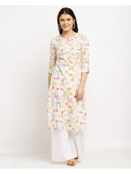 Rajnandini - Womens Pure Cambric Cotton Jaipuri Printed Kurti