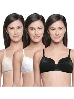 Bodycare - Perfect Coverage Padded Bra-Pack Of 3 - Multi-Color