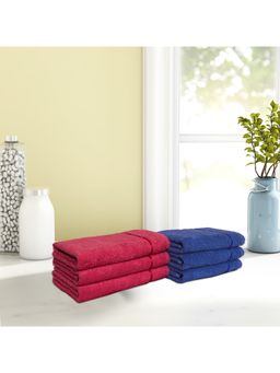 SPACES - Cotton Hand Towel Quick To Dry Attractive Border High Absorbency